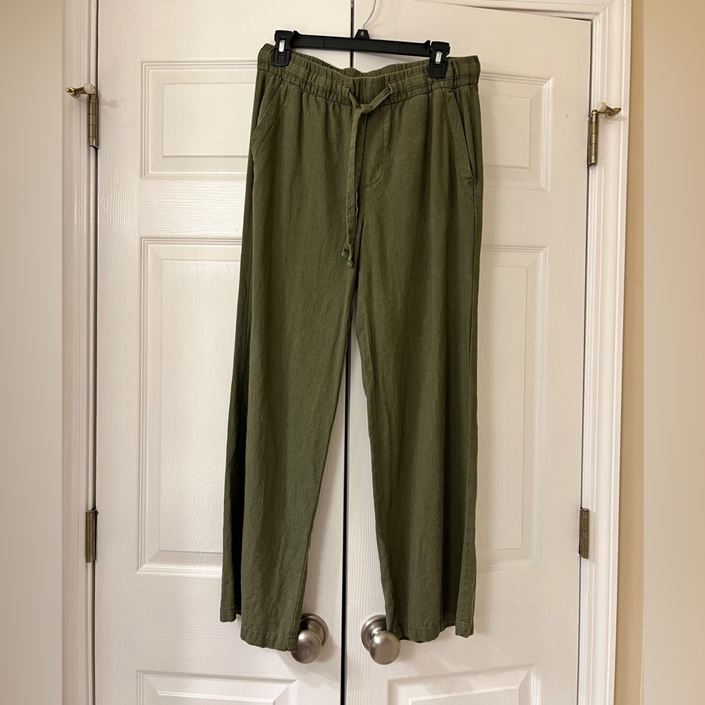 Old Navy linen blend wide leg pants